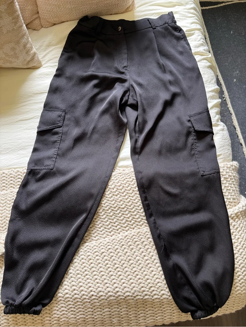 Michael Kors Black Women's Cargo Jogger Pants